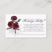 不気味な美しさ | GothicフローラこうもりMommys Belly エンクロージャーカード (正面)