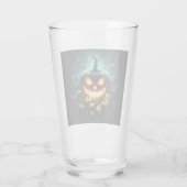 不気味な自然発光のハロウィンのかぼちゃ タンブラーグラス (裏面)