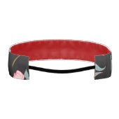 不気味な花のパターン5 アスレチックヘッドバンド (裏面)