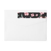 不気味な花の柄5 ラップアラウンドラベル (裏面)