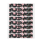 不気味な花の柄5 ラップアラウンドラベル (シート)