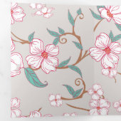 不気味な花の柄6 三つ折りクリスマスカード (内部最初)