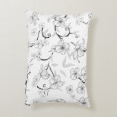 不気味な花の柄7 アクセントクッション (裏面(縦))