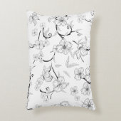 不気味な花の柄7 アクセントクッション (正面(垂直))