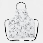 不気味な花の模様7 エプロン (正面)