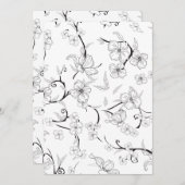 不気味な花の模様7 サンキューカード (正面/裏面)