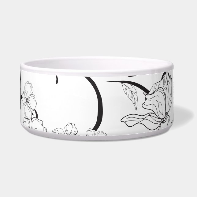 不気味な花の模様7 ボウル (正面)