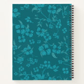 不気味な花パターン2 ノートブック (裏面)