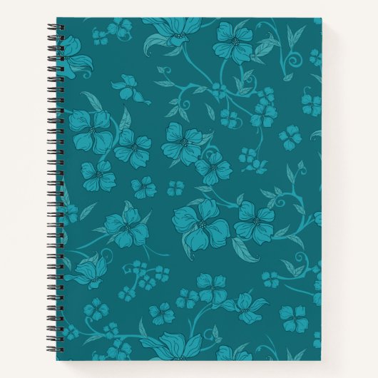 不気味な花パターン2 ノートブック (正面)