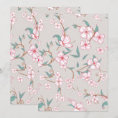 不気味な花パターン6 サンキューカード (正面/裏面)