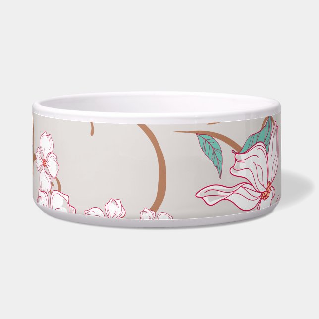不気味な花パターン6 ボウル (正面)