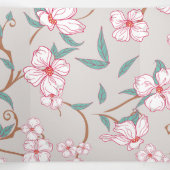 不気味な花パターン6 三つ折りクリスマスカード (内部中)