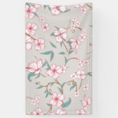 不気味な花パターン6 横断幕 (縦)