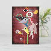 不気味な血のハロウィンテロ死んだウサギの招待状 招待状 (スタンド正面)