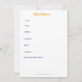 不気味な血のハロウィンテロ死んだウサギの招待状 招待状 (裏面)