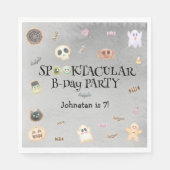 不気味な誕生日の子供のパーティー スタンダードランチョンナプキン (正面)