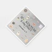 不気味な誕生日の子供のパーティー スタンダードランチョンナプキン (角)