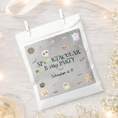 不気味な誕生日の子供のパーティー フェイバーバッグ (クリップ留めされた状態)