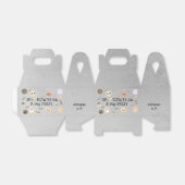 不気味な誕生日の子供のパーティー フェイバーボックス (折り畳みなし)