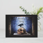 不気味な誕生日パーティーの招待状 - ライチョウ 招待状 (スタンド正面)