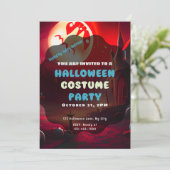 不気味な赤い風景 怖い太陽 ハロウィン 招待状 (スタンド正面)