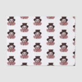 不気味な赤と黒のレトロヴィンテージサーカスピエロ 薄葉紙 (正面)