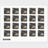 不気味な通り 怖いハロウィンパーティーの景品 スクエアシール (シート)