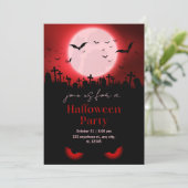 不気味な邪悪な目の墓地とこうもりの例証 招待状 (スタンド正面)