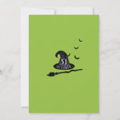 不気味な邪悪な魔女ハロウィーンの衣装パーティー 招待状 (裏面)