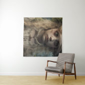 不気味な金髪の子完全に死んでいなどもビクトリアンのポートレート タペストリー (インサイチュ(横))