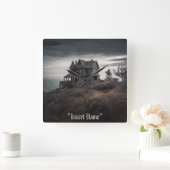 不気味な隔離 スクエア壁時計 (ホーム)