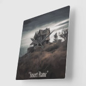 不気味な隔離 スクエア壁時計 (傾斜)