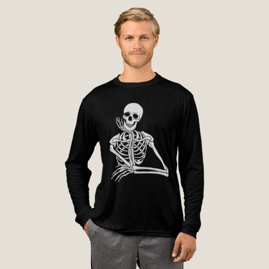 不気味な雰囲気のハロウィンTシャツ メンズ トライブレンドTシャツ (正面全体)