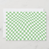 不気味な雰囲気のレトロハロウィンゴースト誕生日写真 招待状 (裏面)