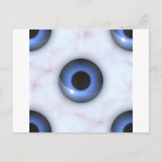 不気味な青い目 ポストカード (正面)