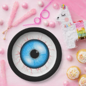不気味な青い眼球 ペーパープレート (パーティー)