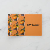 不気味な面白いハロウィーン踊りパンプキンウィッチカラー カード (内部)