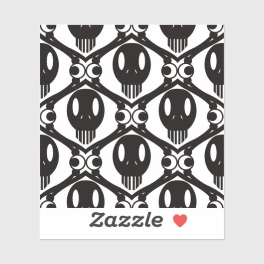 不気味な顔たち シール (シート)