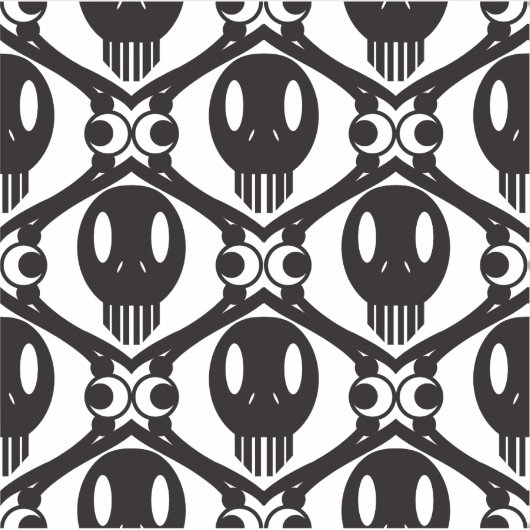 不気味な顔たち シール (正面)