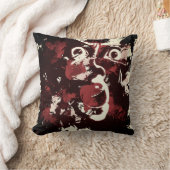 不気味な顔 クッション (ブランケット)