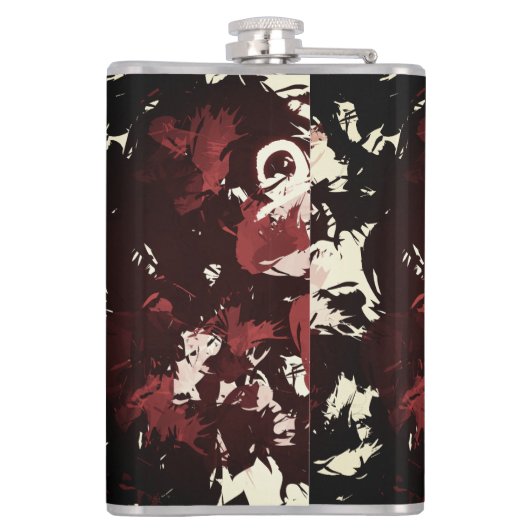 不気味な顔 フラスク (裏面)