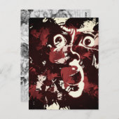 不気味な顔 ポストカード (正面/裏面)