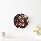 不気味な顔 ラウンド壁時計 (ホーム)