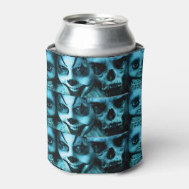 不気味な顔 缶クーラー