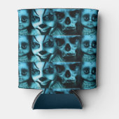 不気味な顔 缶クーラー (正面)