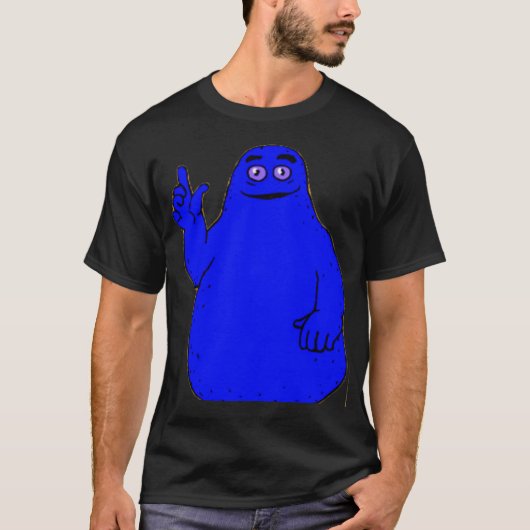不気味な顔 Tシャツ (正面)