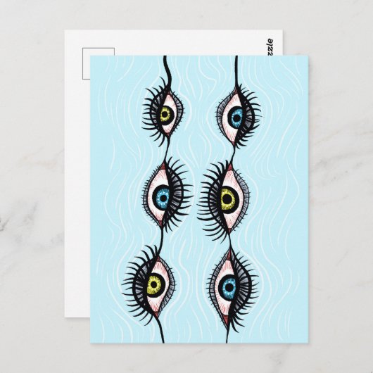 不気味な風変わりアイガーランズサーレアルアート ポストカード (正面/裏面)