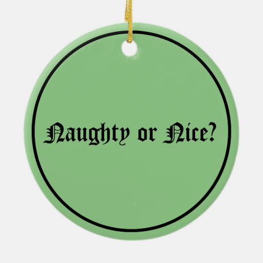 不気味な風変わりフード姿 セラミックオーナメント (裏面)