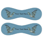 不気味な飛行3次元ルックブルーコウモリ ソフトボール (パネル)