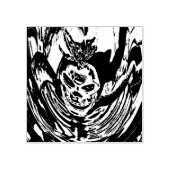 不気味な骨格のゴムスタンプ ラバースタンプ (インプリント)